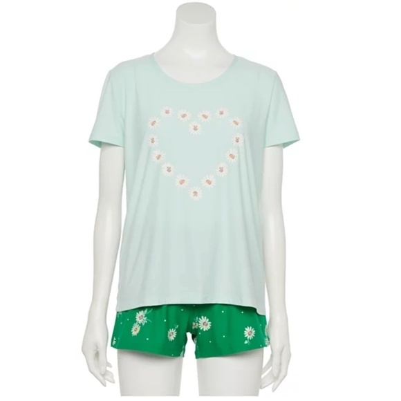 New Beautiful Women's Daisy Pajama Lounge Set - Picture 1 of 8